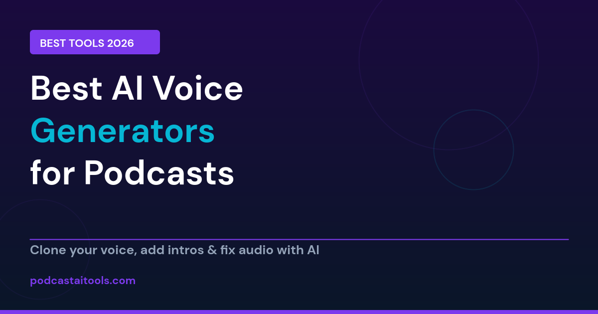 Best AI voice generators for podcasts 2026 - voice cloning tools compared